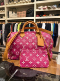 Louis Vuitton P9 Speedy 40 Bandouliere Pink Agate Duffle Bag
