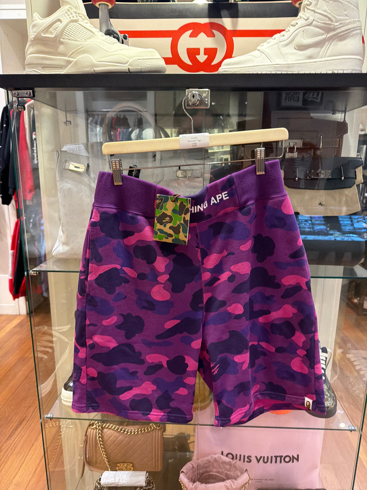 Bape Camo Sweatshorts - Purple