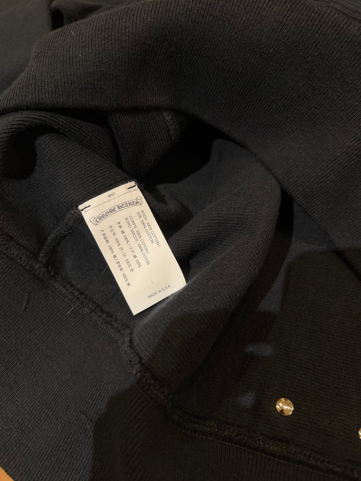 Chrome Hearts ‘King Fish’ Heavyweight Pullover Hoodie - Black