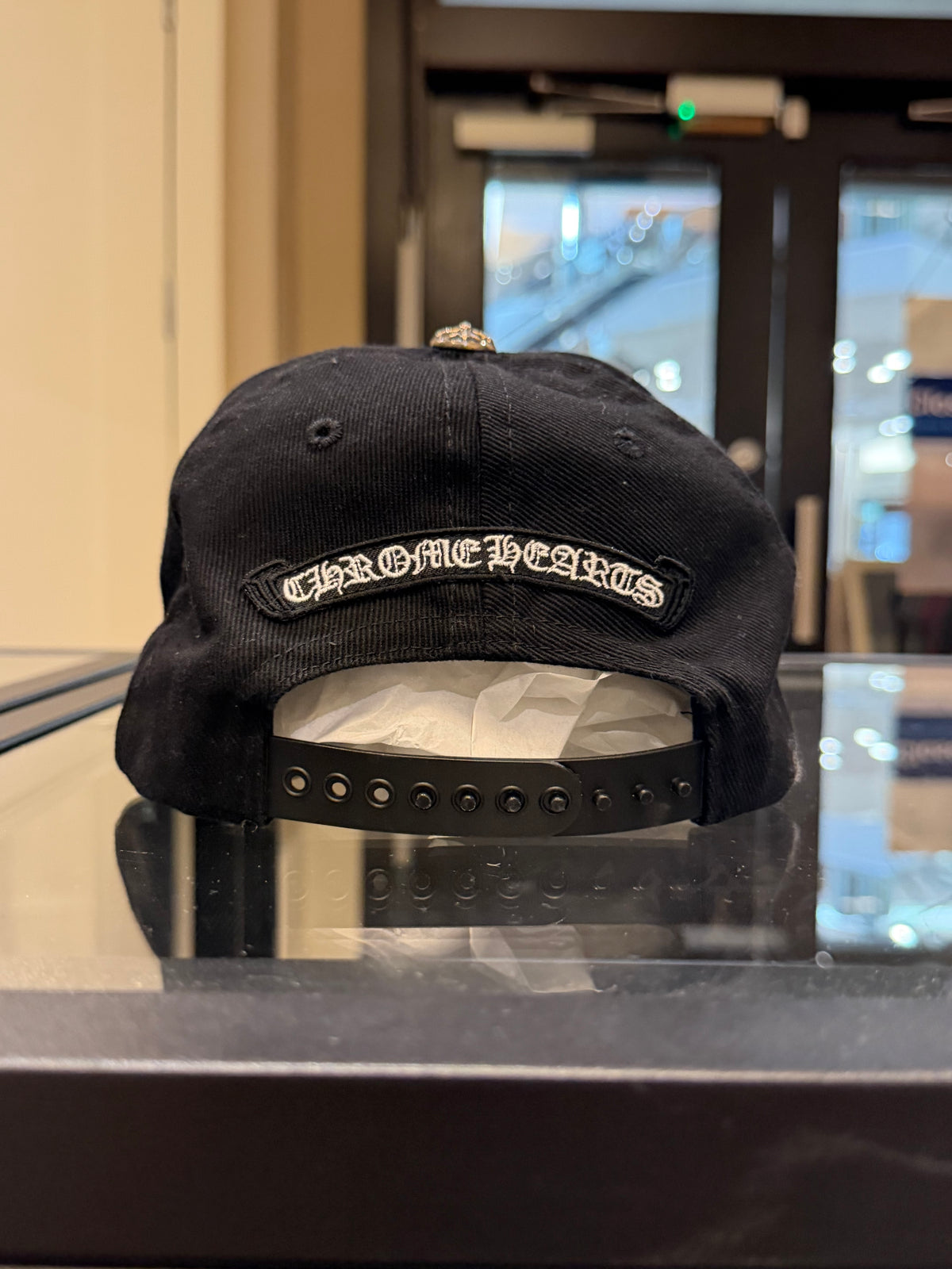 Chrome Hearts Dagger Denim Baseball Hat - Black