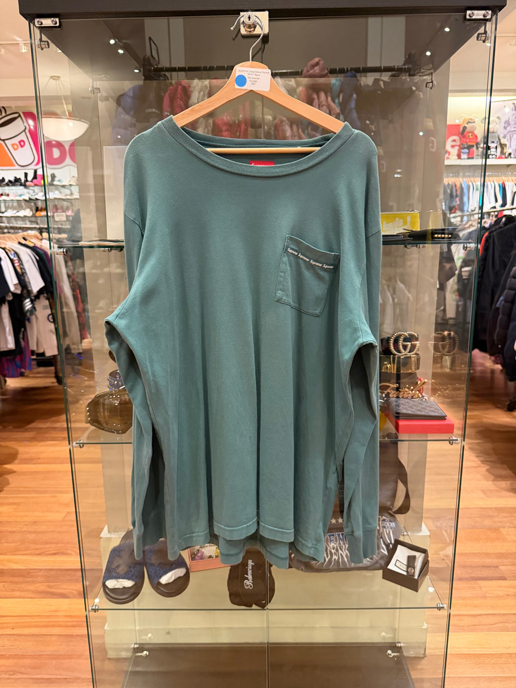 Supreme Long Sleeve Pocket
Shirt - Aqua