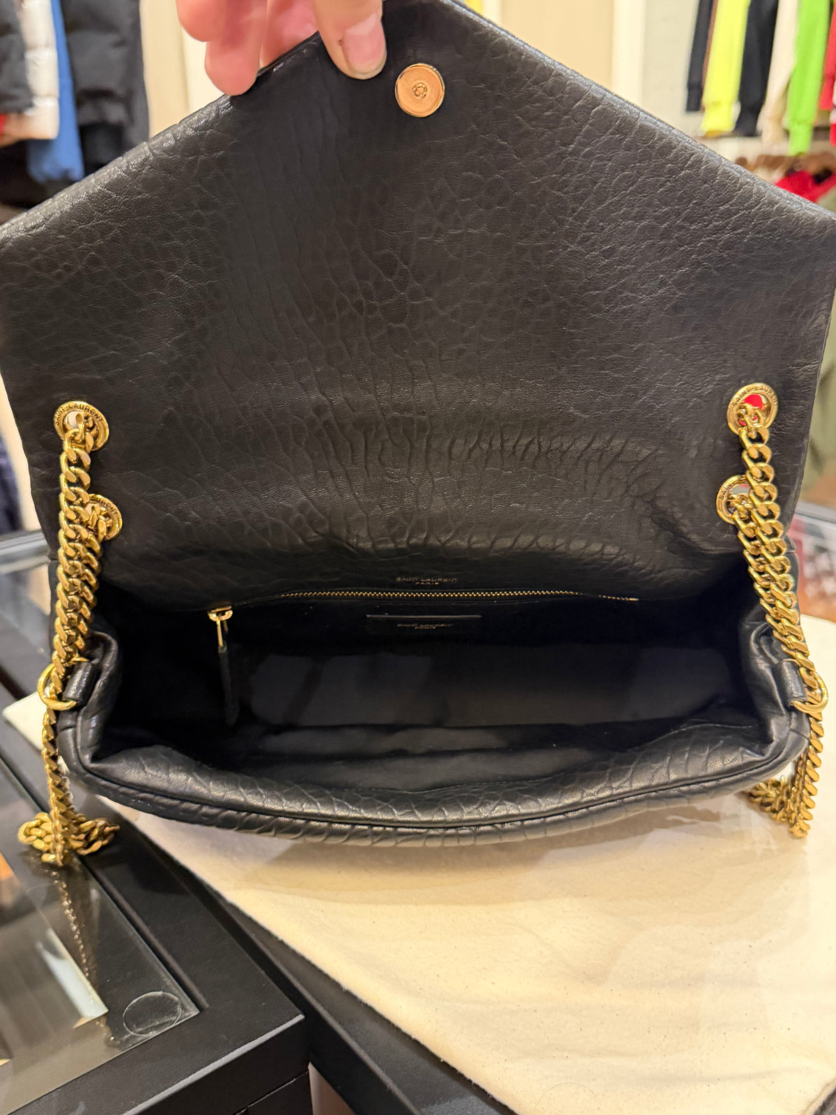 Saint Laurent Calypso Medium - Black