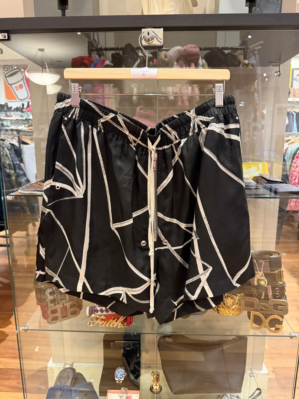 Rick Owen’s Fogachine Shorts SS22 - Black/White