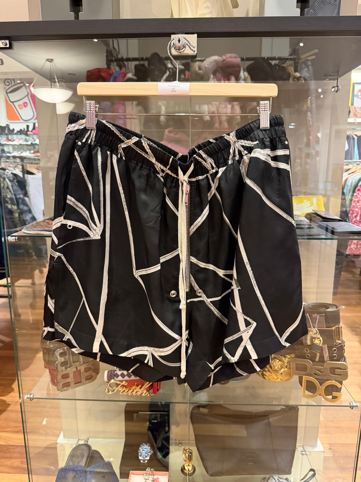 Rick Owen’s Fogachine Shorts SS22 - Black/White