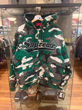 Supreme Quilted Zip Up
Hooded Jacket - Green Camo