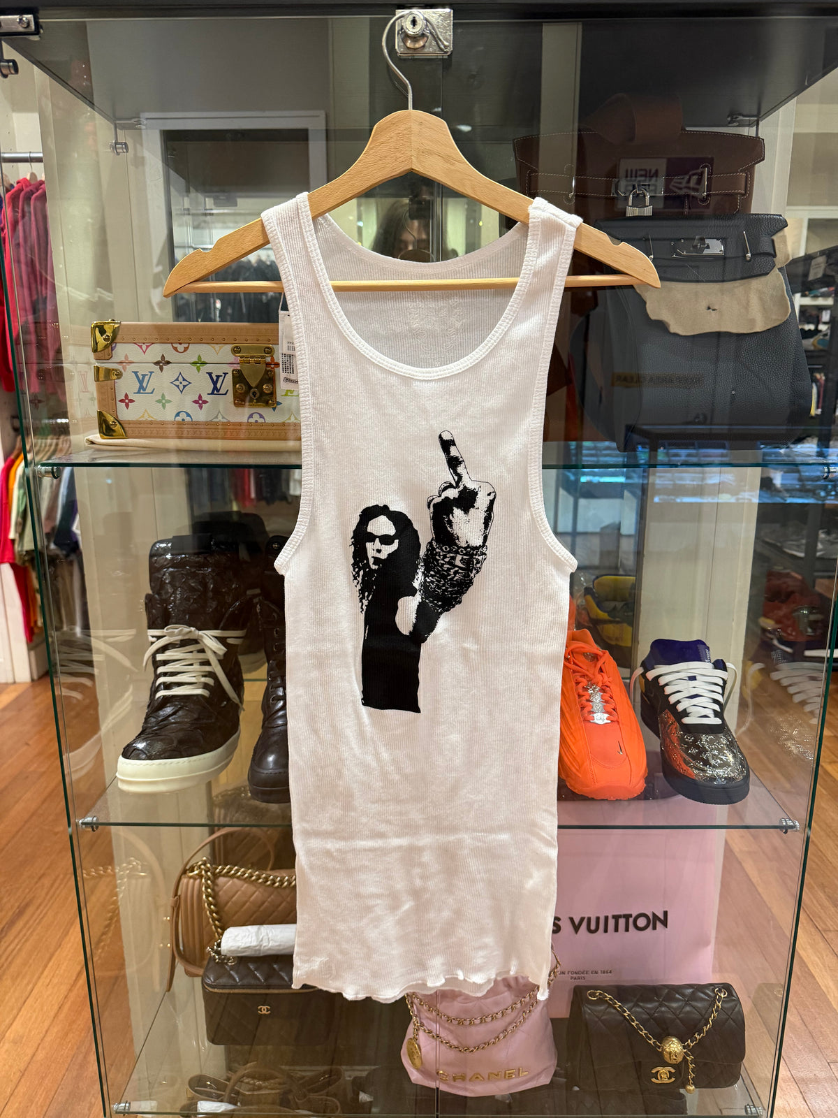 Chrome Hearts Richard Stark Middle Finger Tank Top
