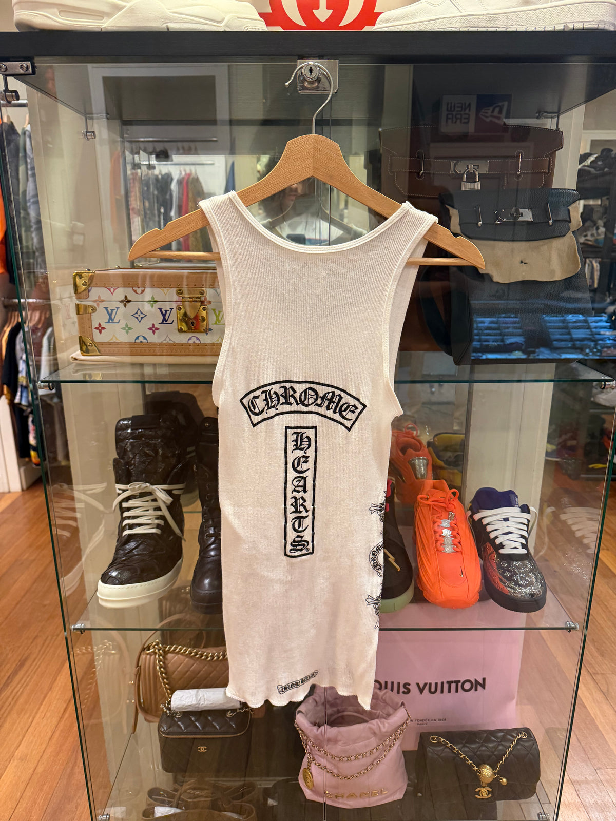 Chrome Hearts Tank Top Logo T Bar Tank Top - White