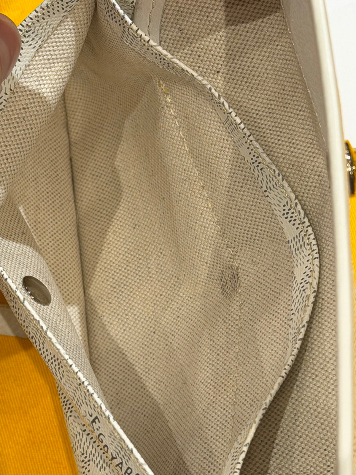 Goyard Saint Louis PM Tote Bag White