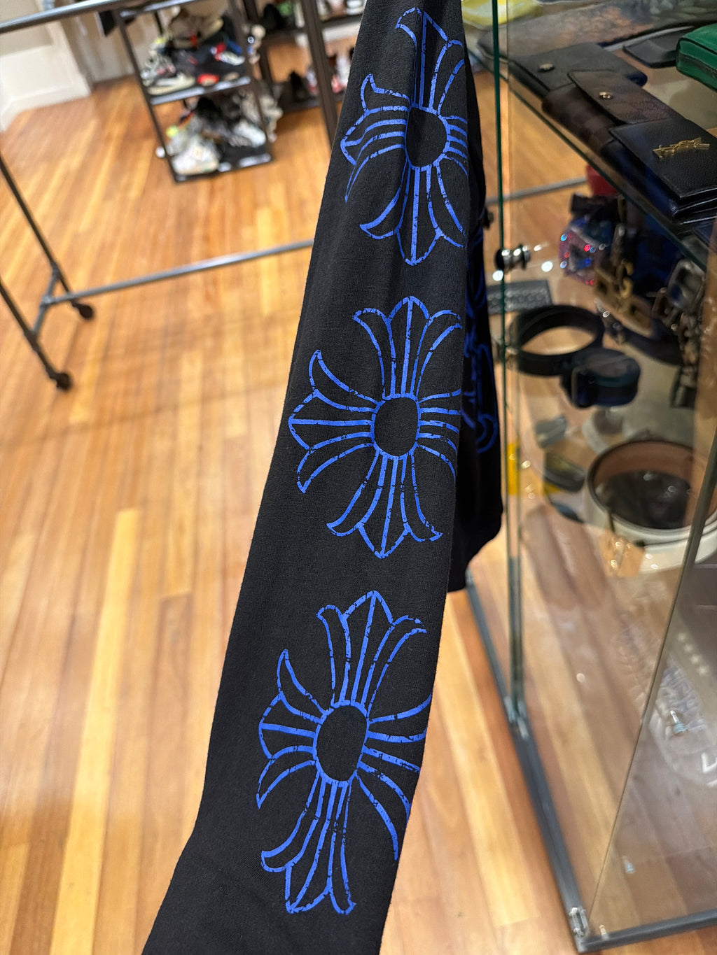 Chrome Hearts Horseshoe Maltice Cross LS Black/Blue