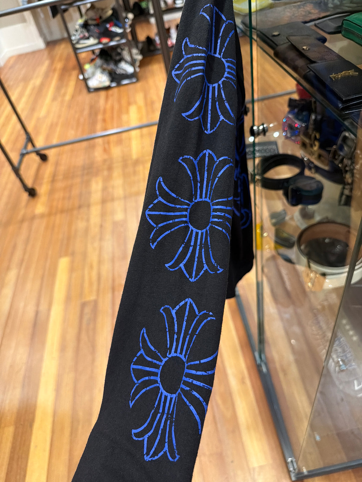 Chrome Hearts Horseshoe Maltice Cross LS Black/Blue