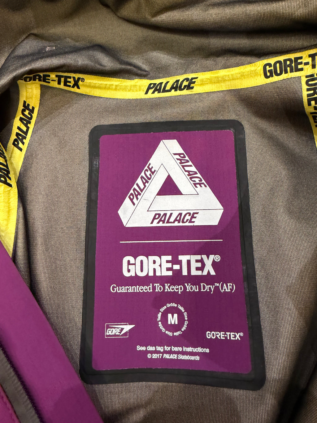 Palace Purple Gortex
Windbreaker