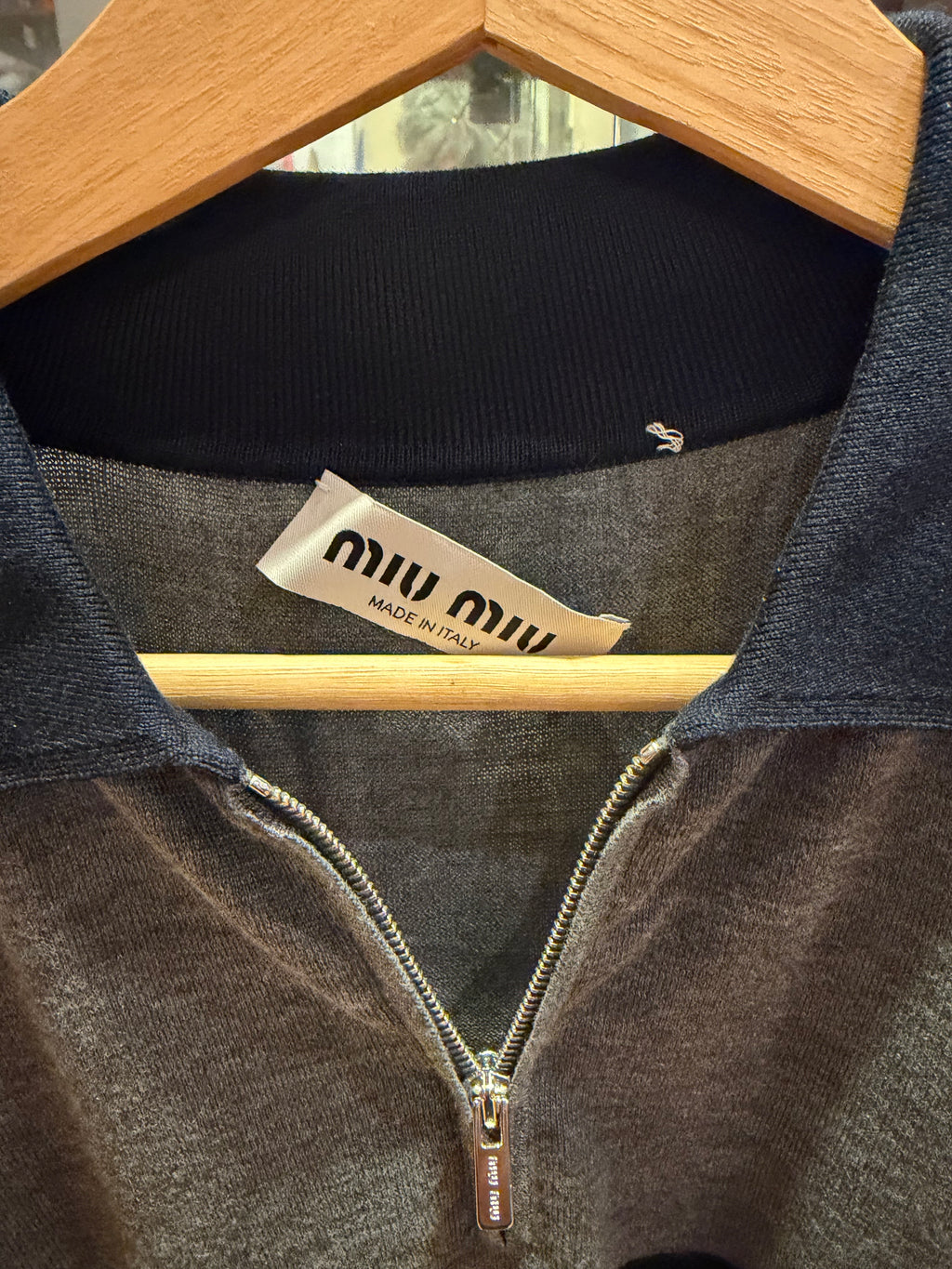 Miu Miu Knit Cotton Pique Polo Shirt