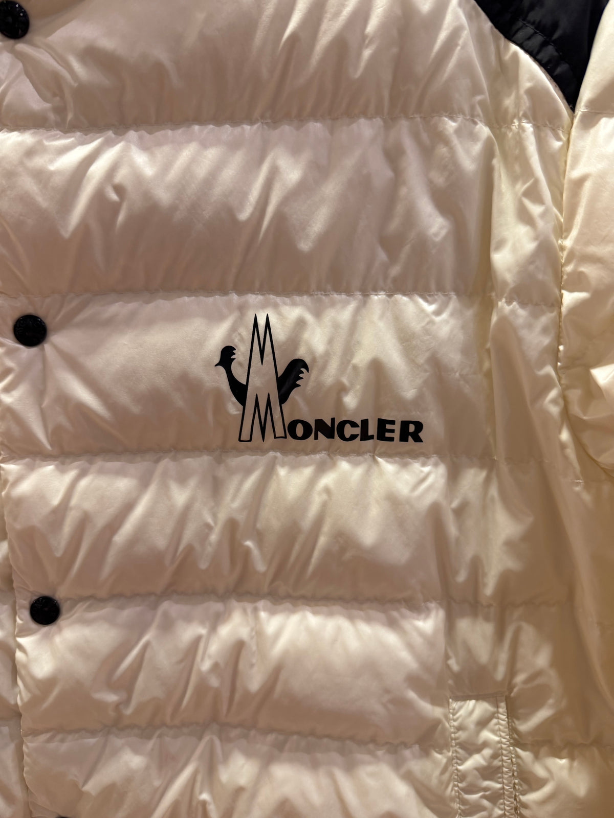 Moncler Light Puffer Coat - White