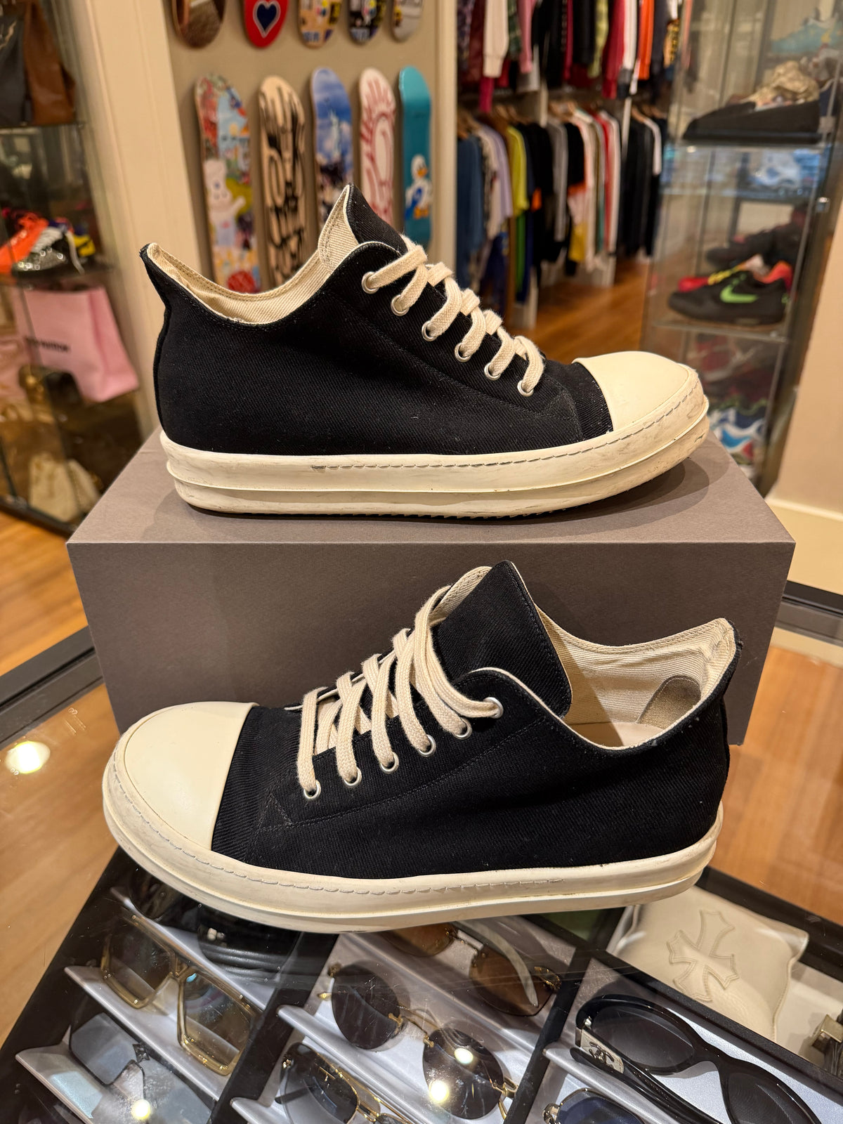 Rick Owens Ramone Low - Canvas Black
