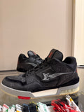 Louis Vuitton Monogram
Leather Trainer Sneaker -
Black/Red