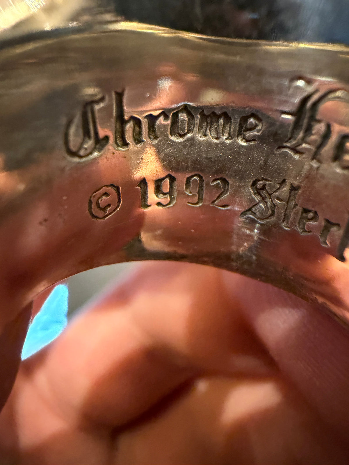 Chrome Hearts Keep Ring Silver - Size 6.5