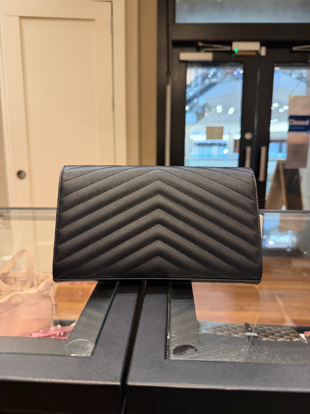 Saint Laurent YSL Large Wallet on Chain