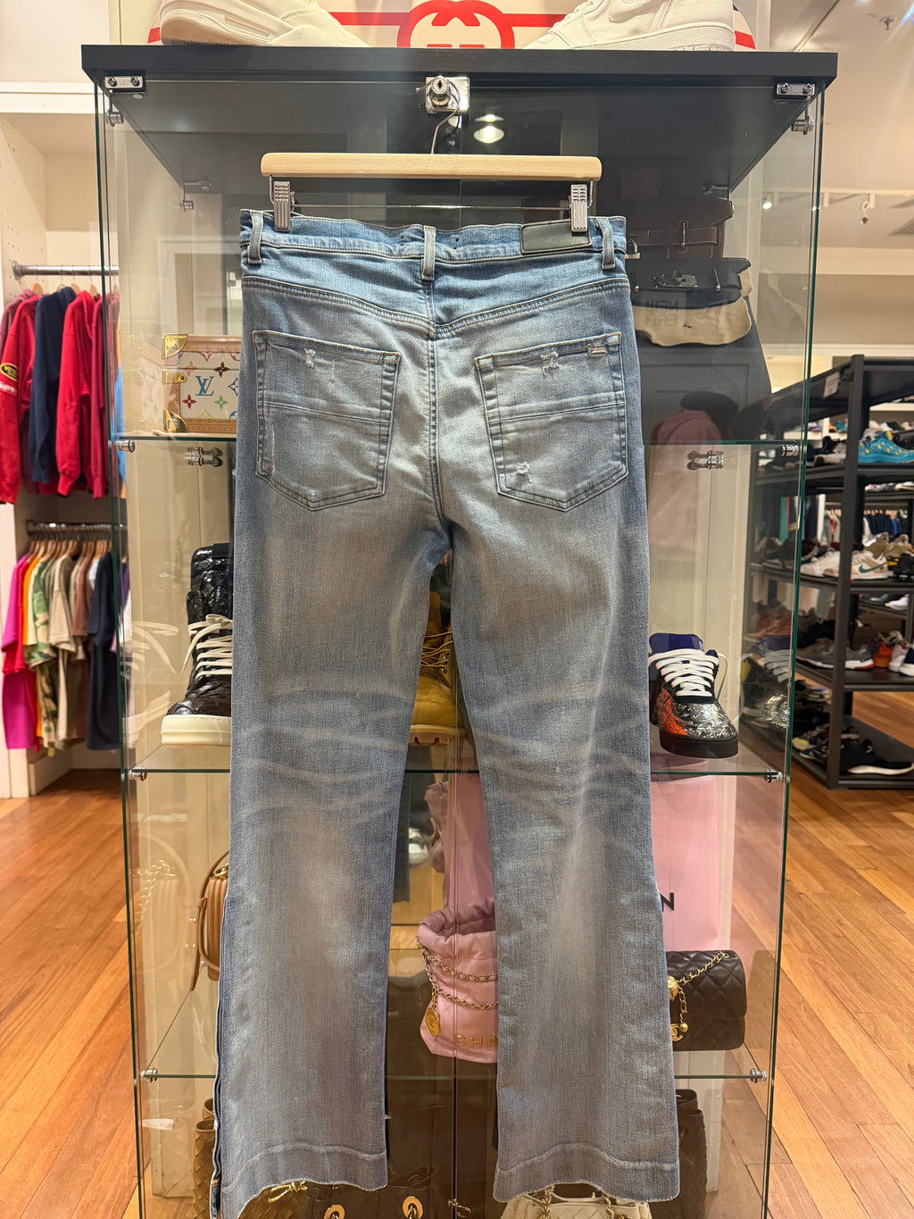 Amiri Flare Straight Jeans - Indigo Wash
