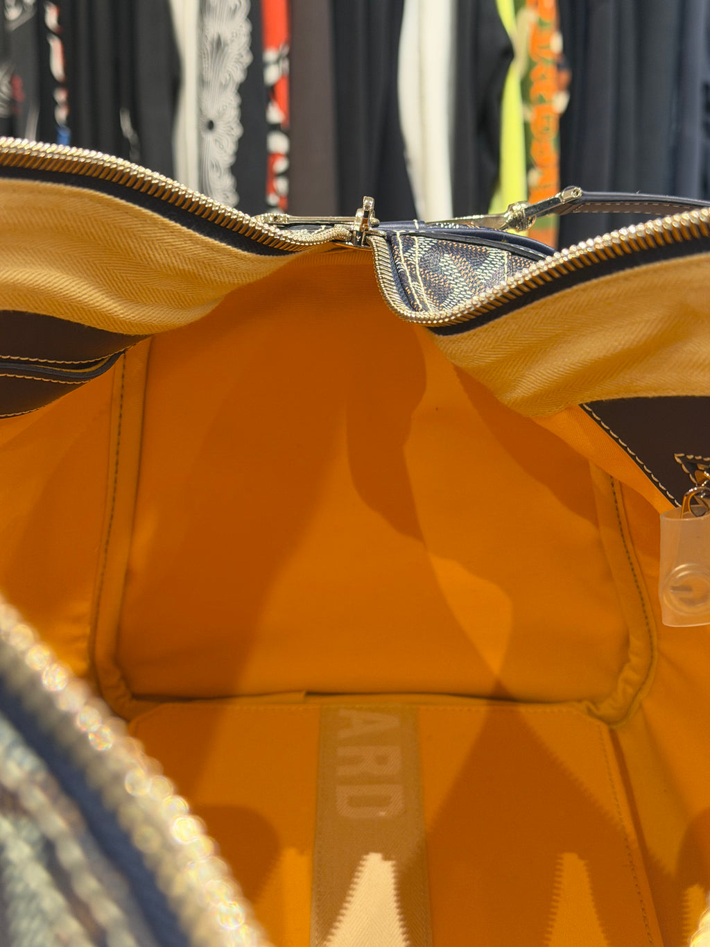Goyard Croisiere 40 Crossbody Navy Duffle Bag