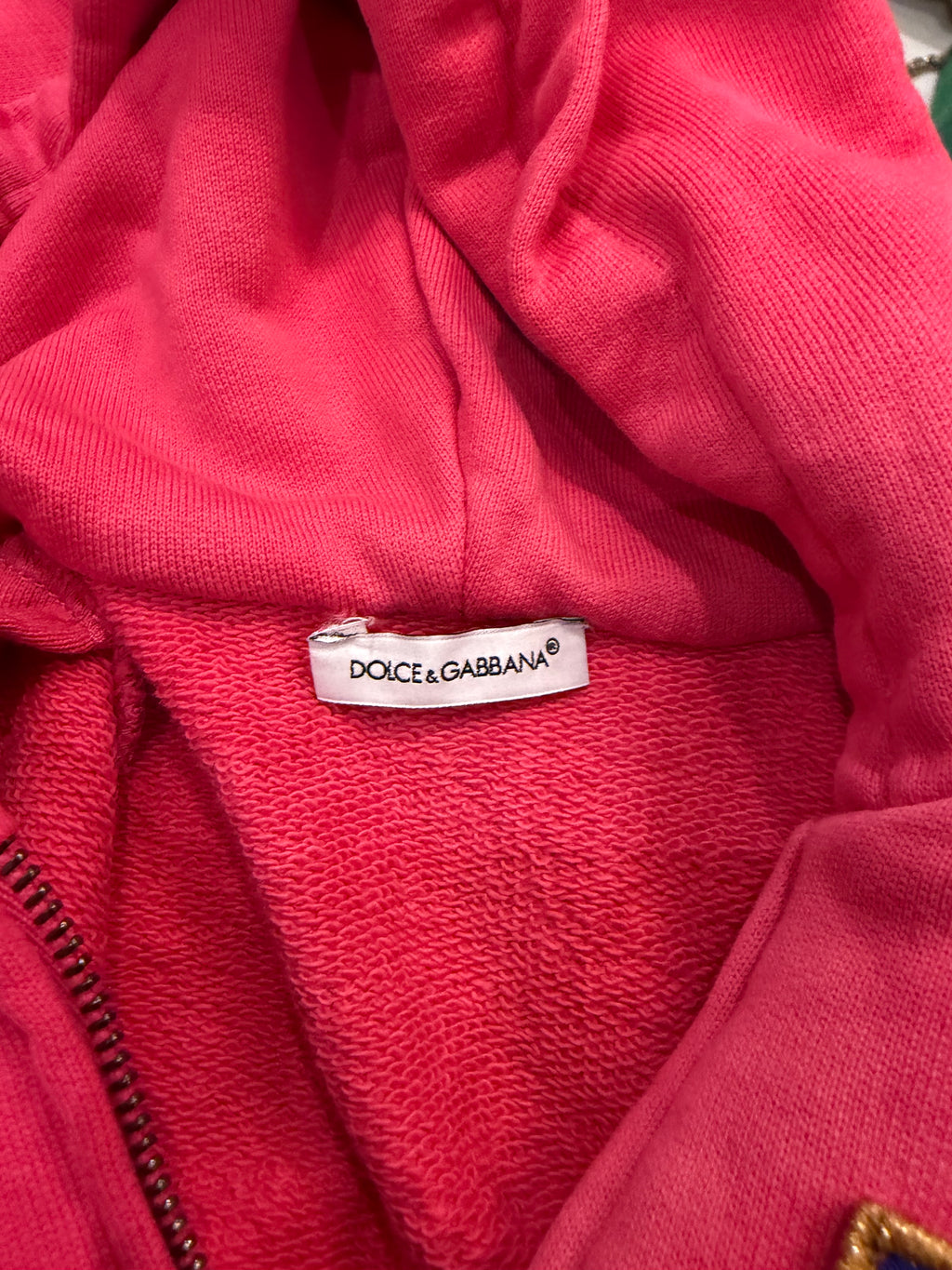 Dolce & Gabbana Zip Up-
Pink