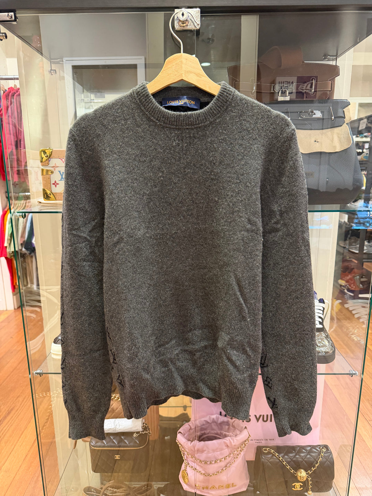 Louis Vuitton LV Half & Half Monogram Knit Crewneck