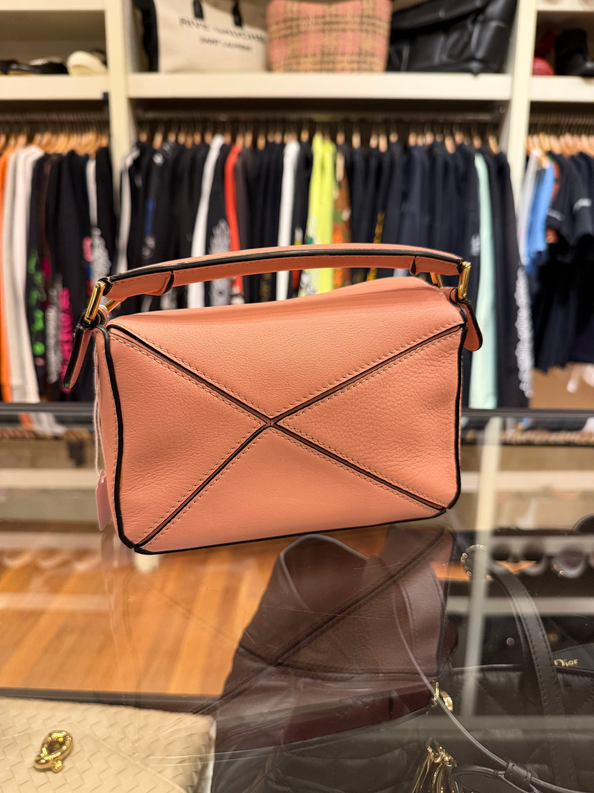Loewe Puzzle Bag Mini Handbag - Pink