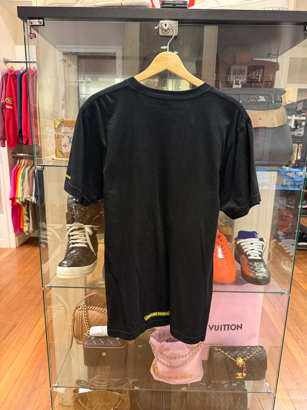 Chrome Hearts Neon Neck Print Tee - Black