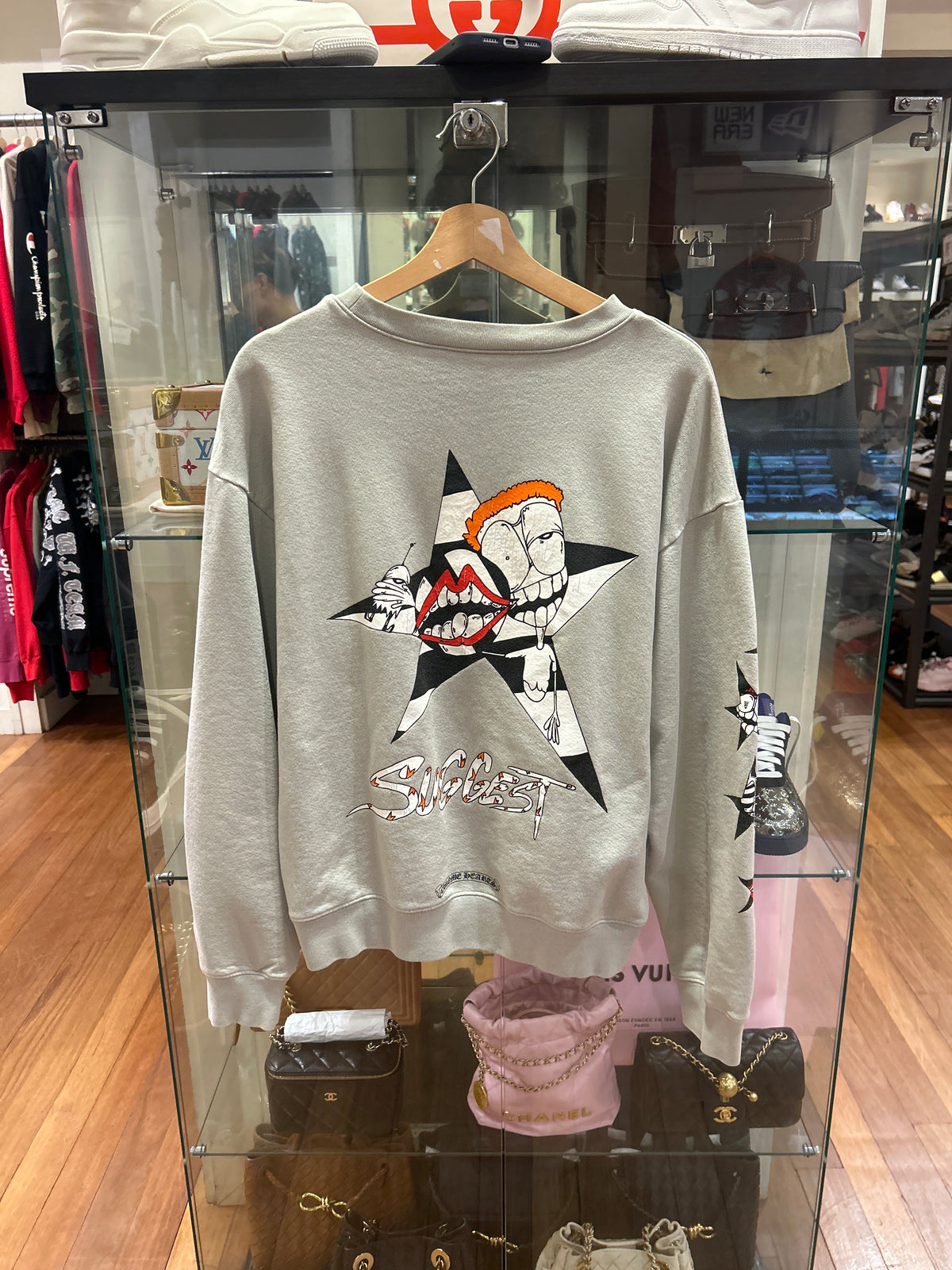 Chrome Hearts x Matty Boy Suggest Crewneck - Grey