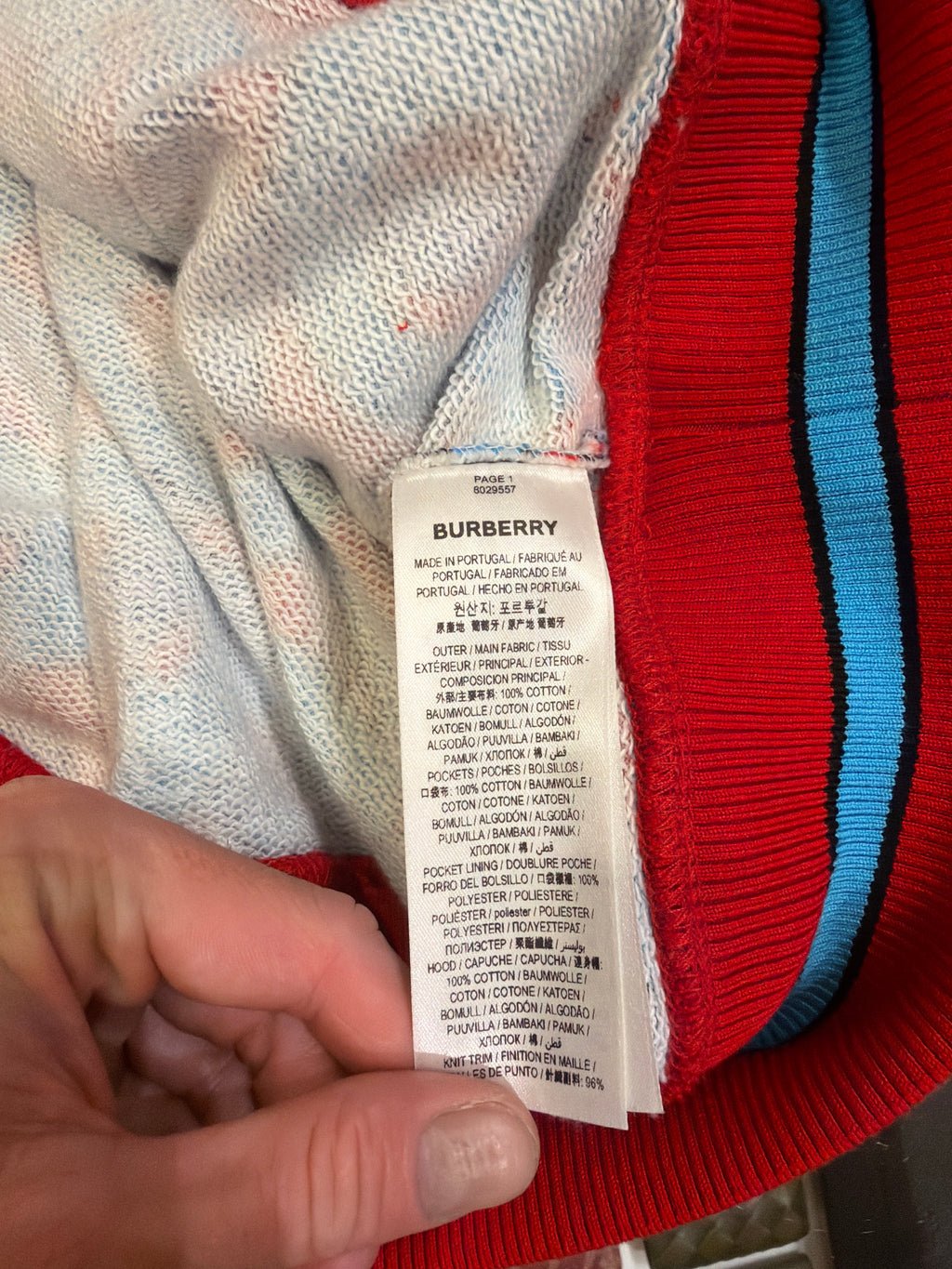 Burberry Manslow Multi TB Logo Hoodie