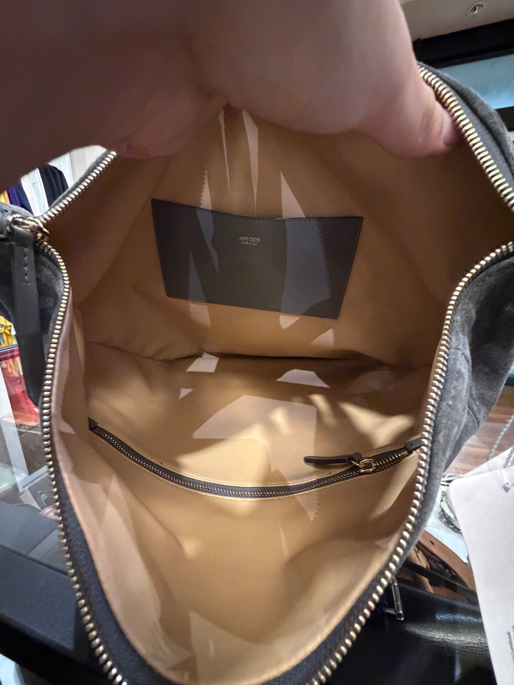 Jimmy Choo Ana Suede Hobo Bag