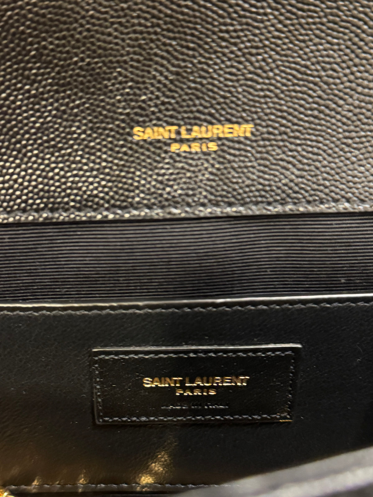 Saint Laurent Small Quilted Envelope Bag - Black