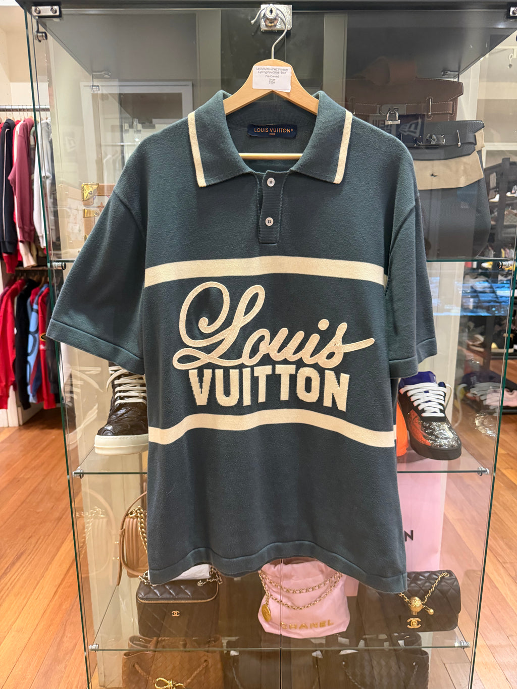 Louis Vuitton FW22 Vintage Cycling Polo Shirt - Blue