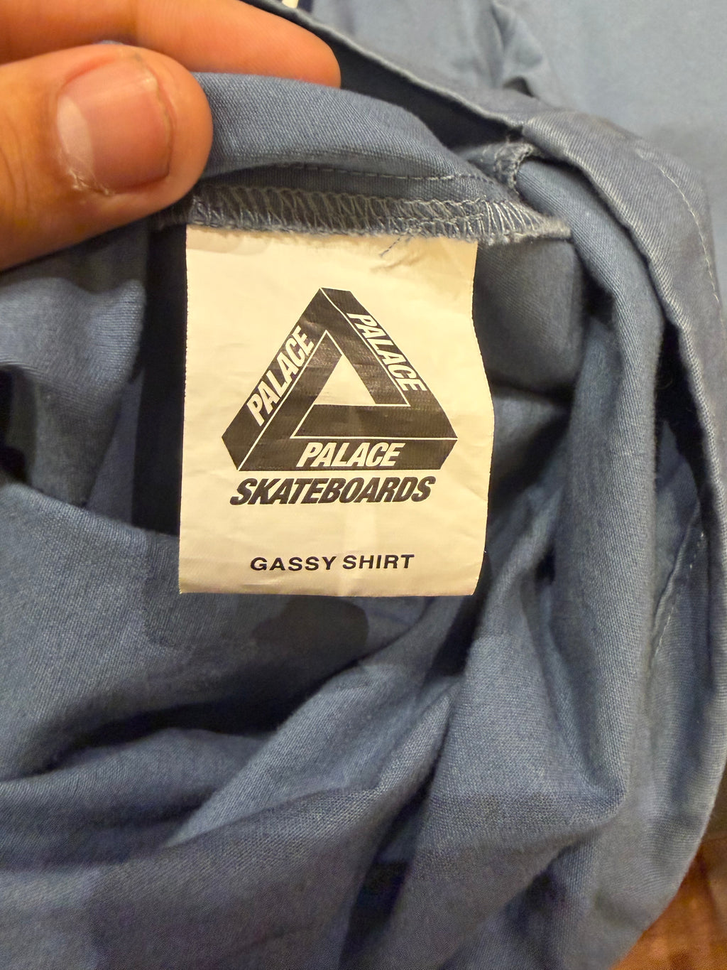 Palace Pal Button Up Shirt -
Blue
