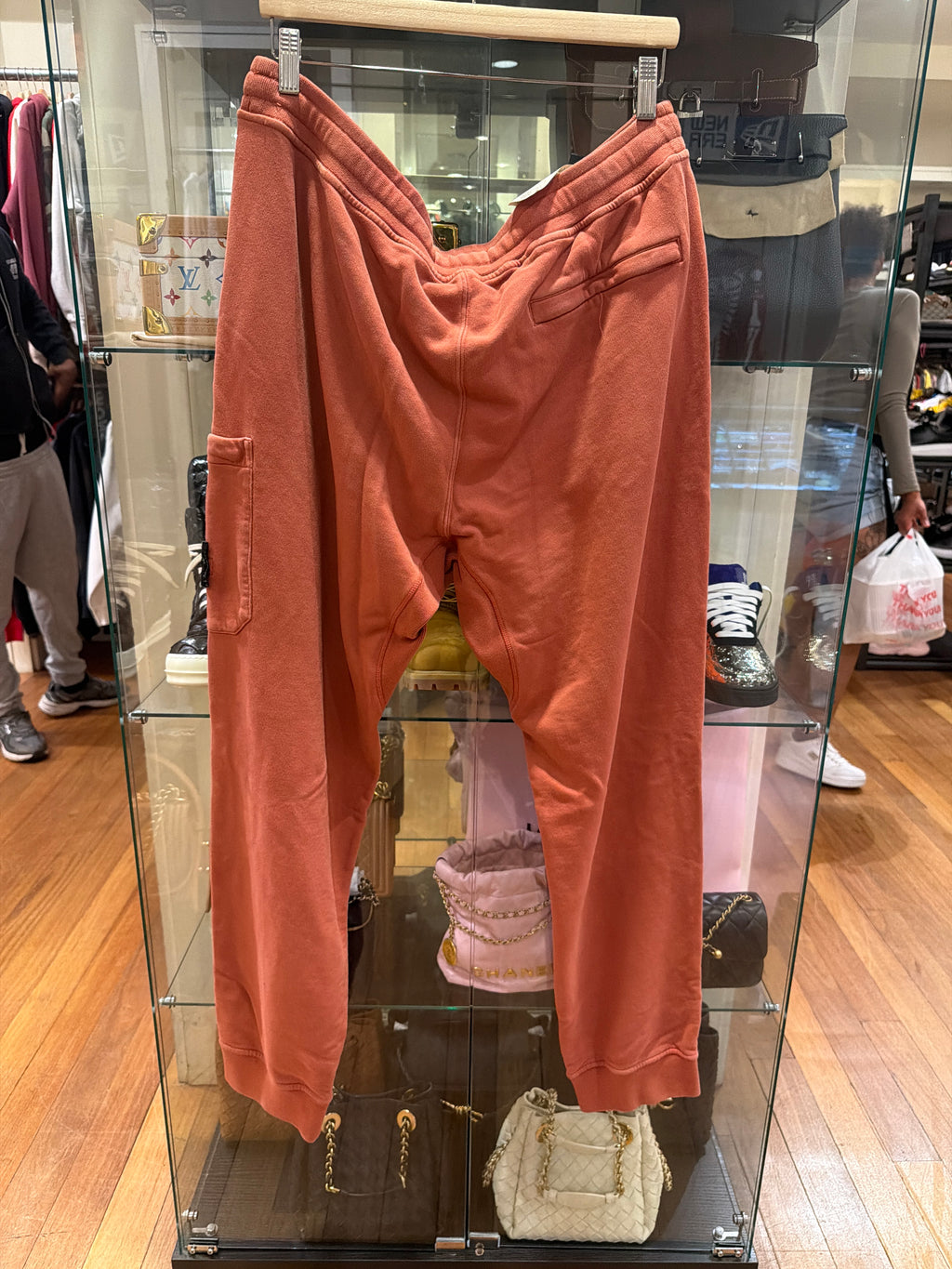 Stone Island Fleece Sweatpants - Coral