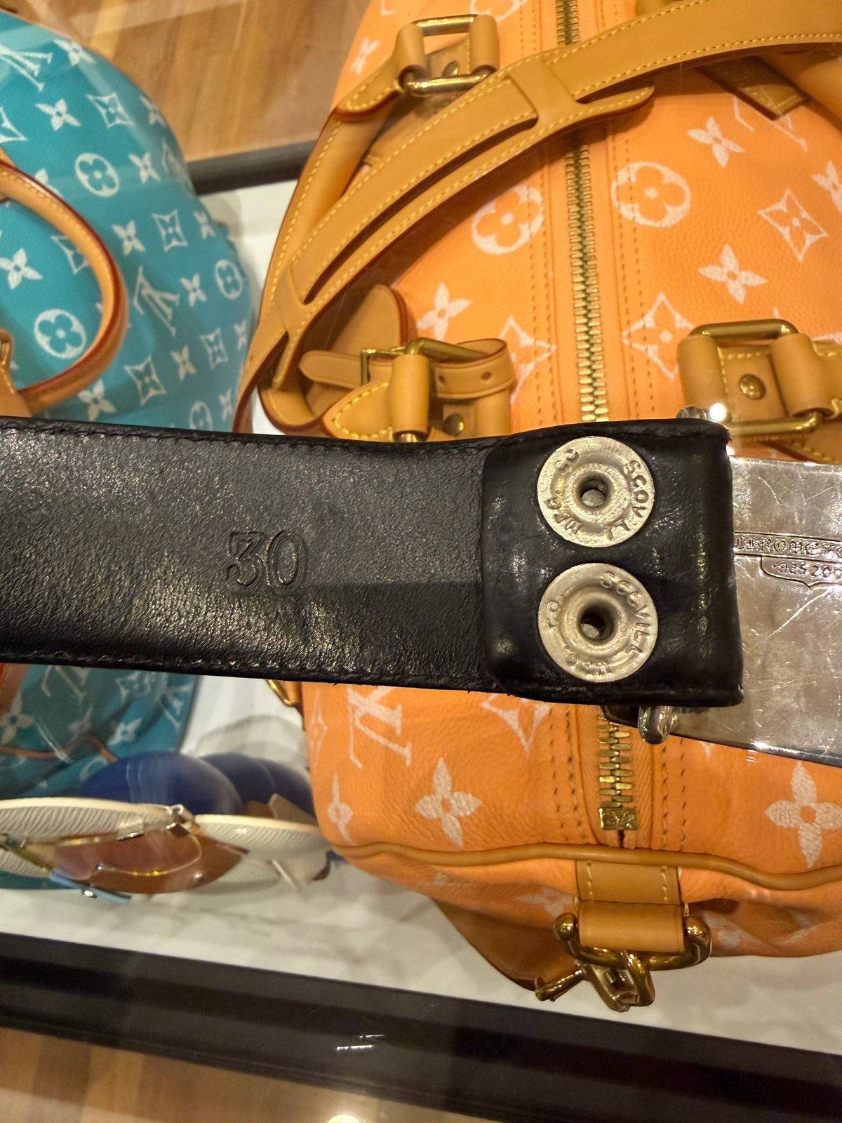 Chrome Hearts Dagger Buckle + Leather Belt Strap - Black