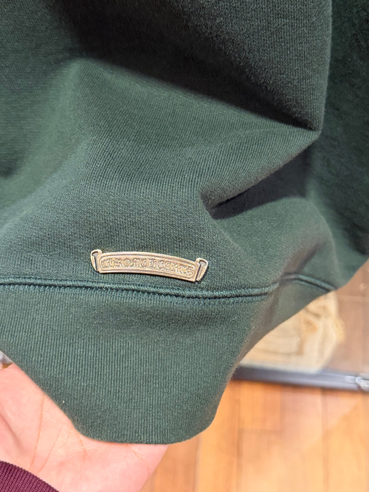Chrome Hearts Script
Embroidered Q-Zip - Forest
Green