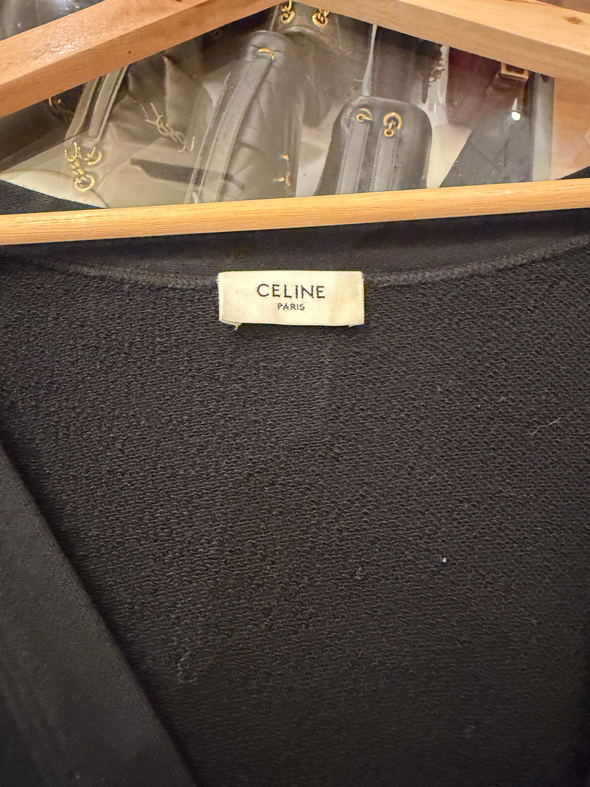 Celine Logo Button Down
Cardigan - Black