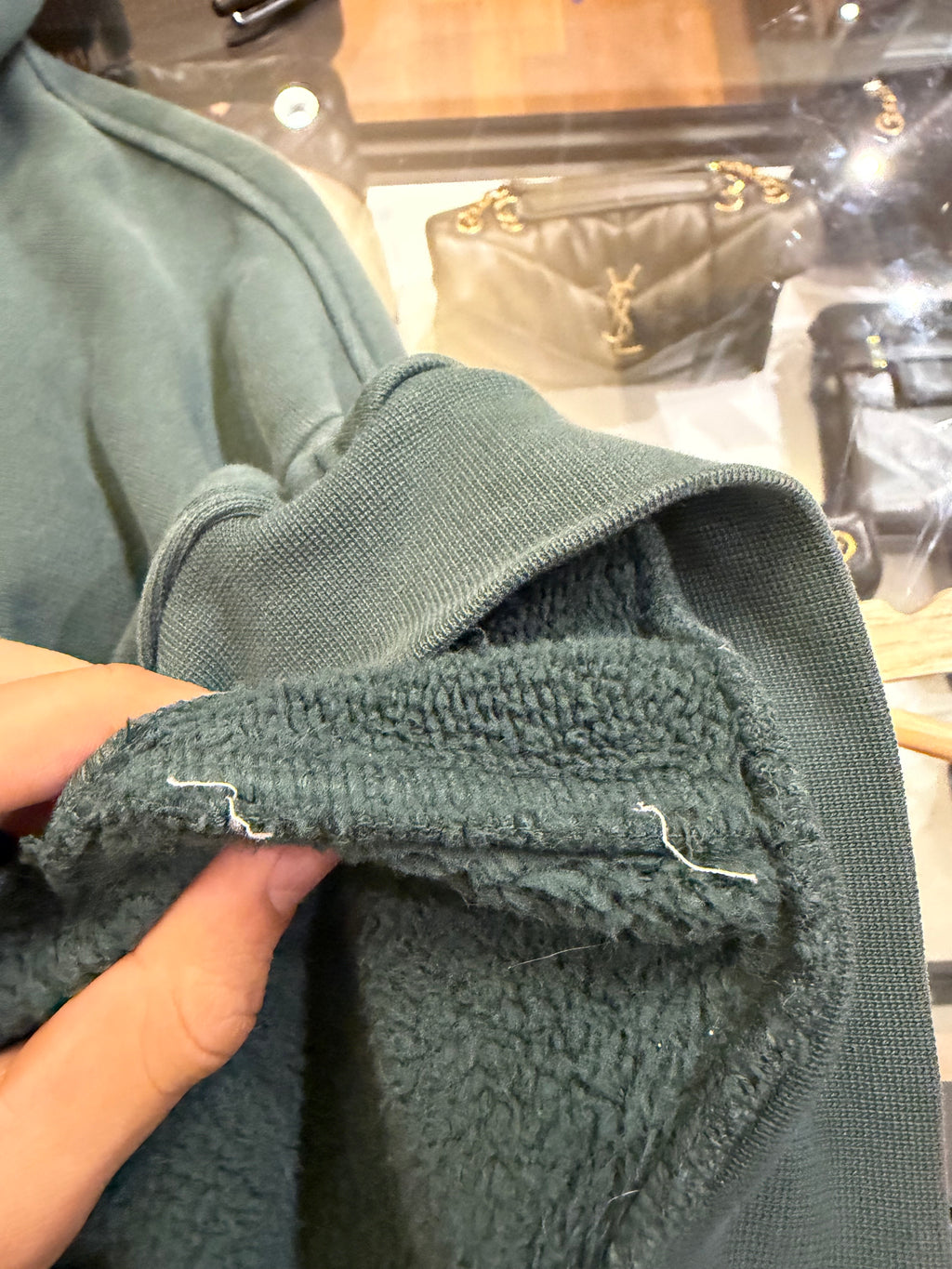 Alexander Wang Oversized Cropped Hoodie - Green