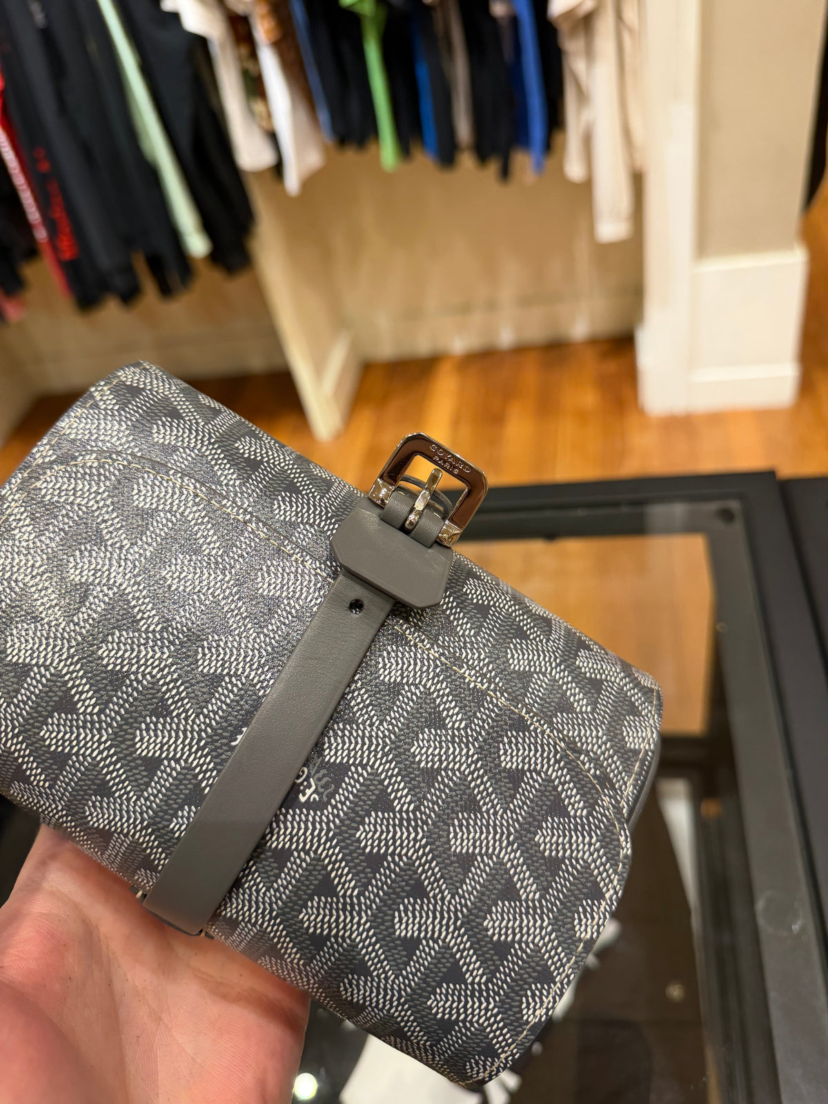 Goyard Montre De Voyage Grey Double Watch Case