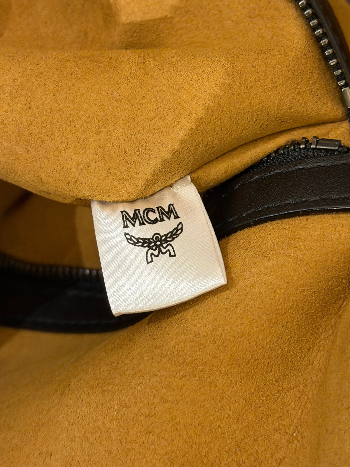 MCM Ottomar Weekender Bag - Orange / Black Trim