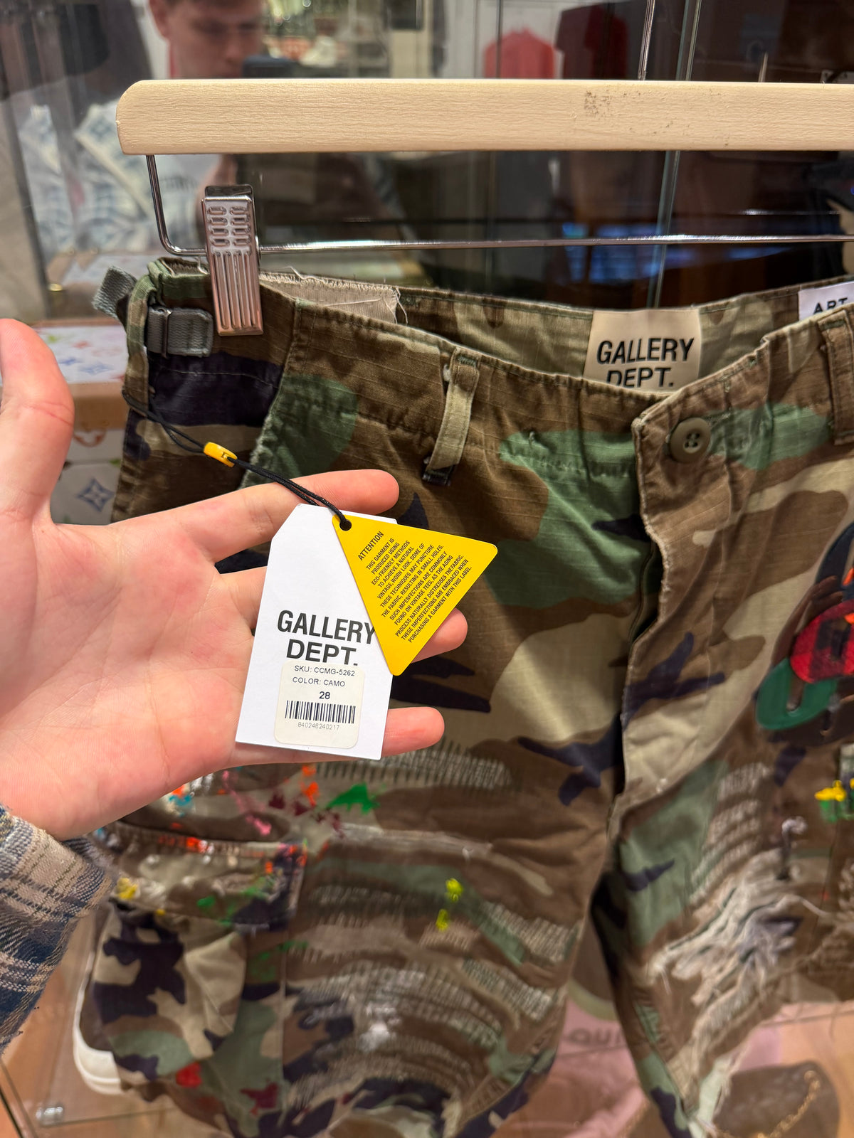 Gallery Dept G Patch Woodland Camo Cargo Shorts