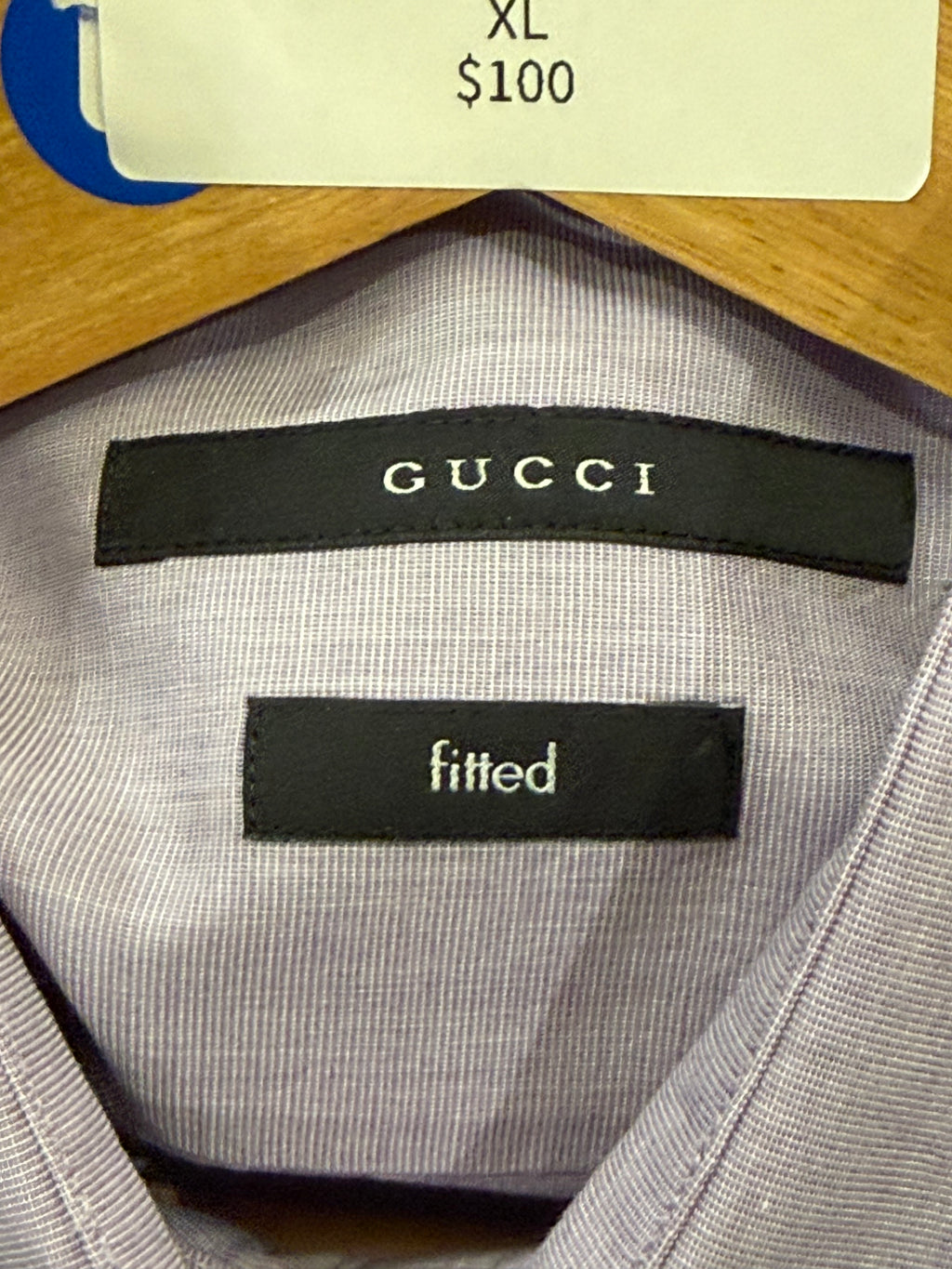 Gucci Fitted Button Down Shirt - Purple