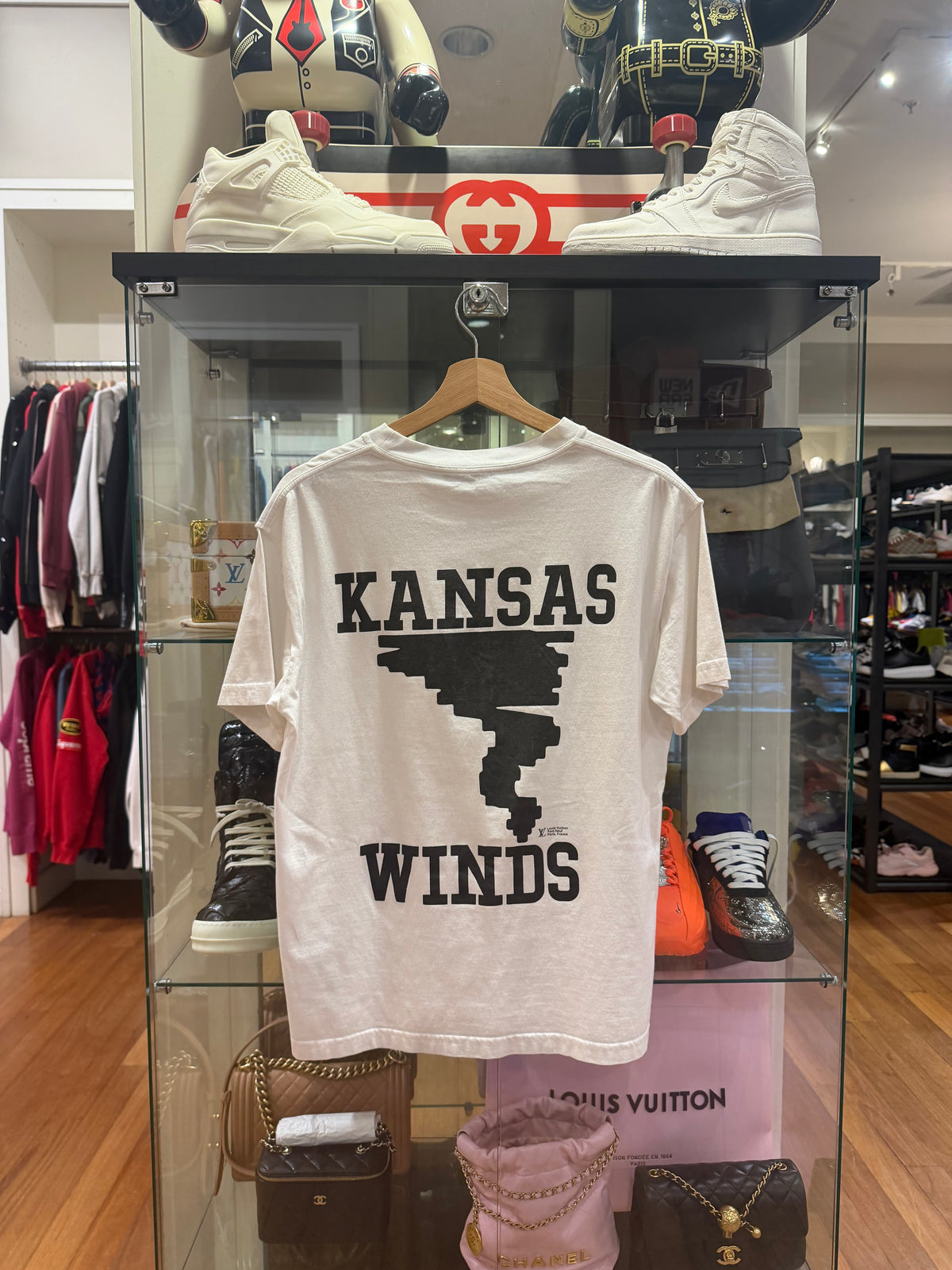 Louis Vuitton "Not Home" Tee
- White