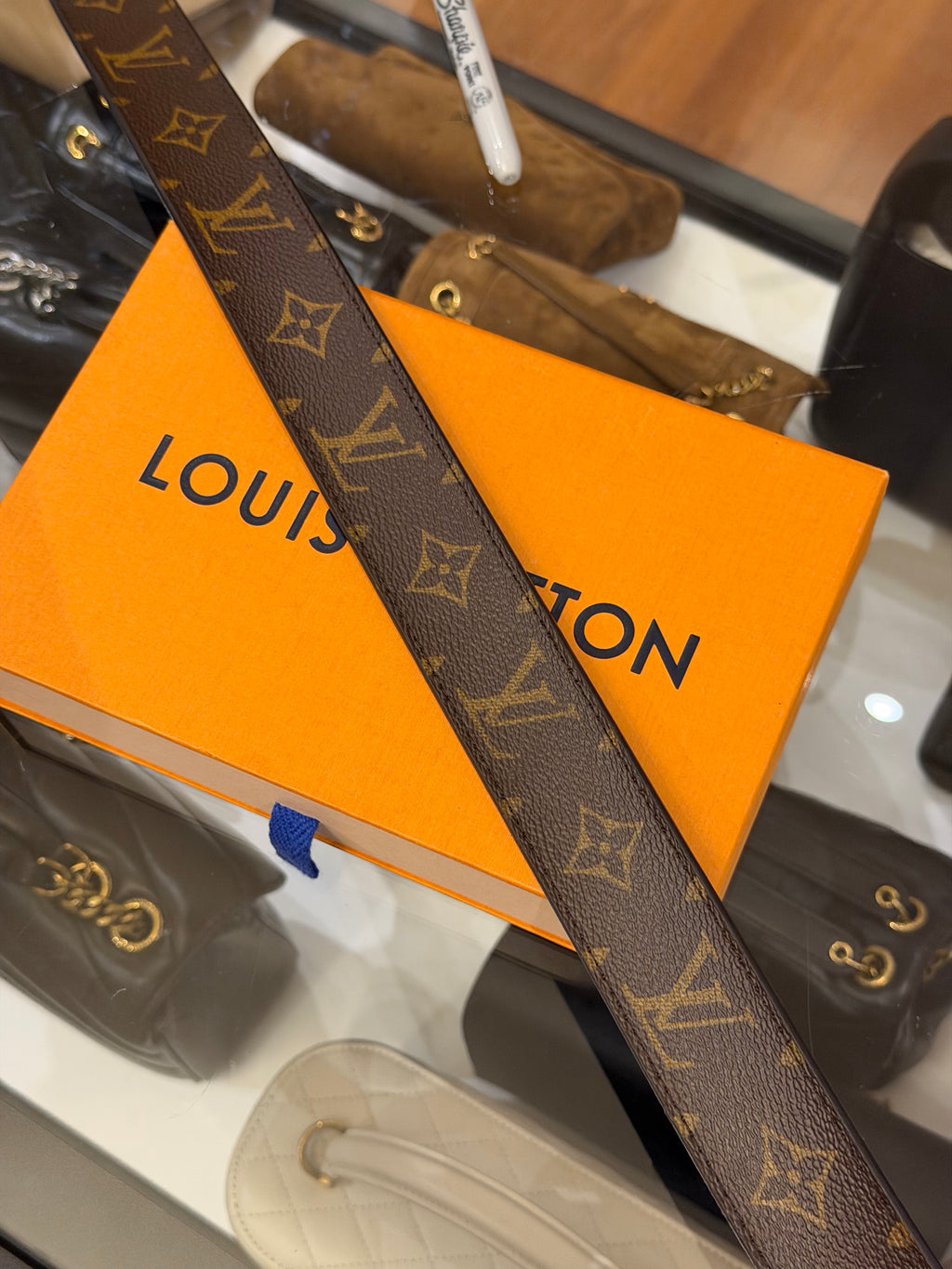 Louis Vuitton Leather LV Monogram Utility Cargo Belt