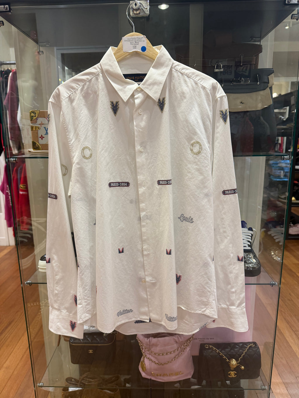 Louis Vuitton Cotton
Emroidered Logo Button Up
Shirt - White