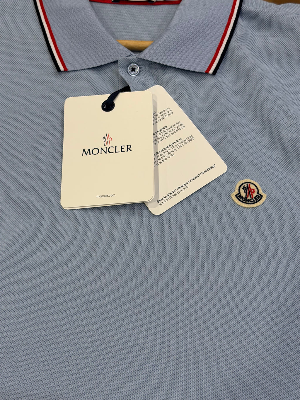 Moncler Polo Shirt - Powder Blue