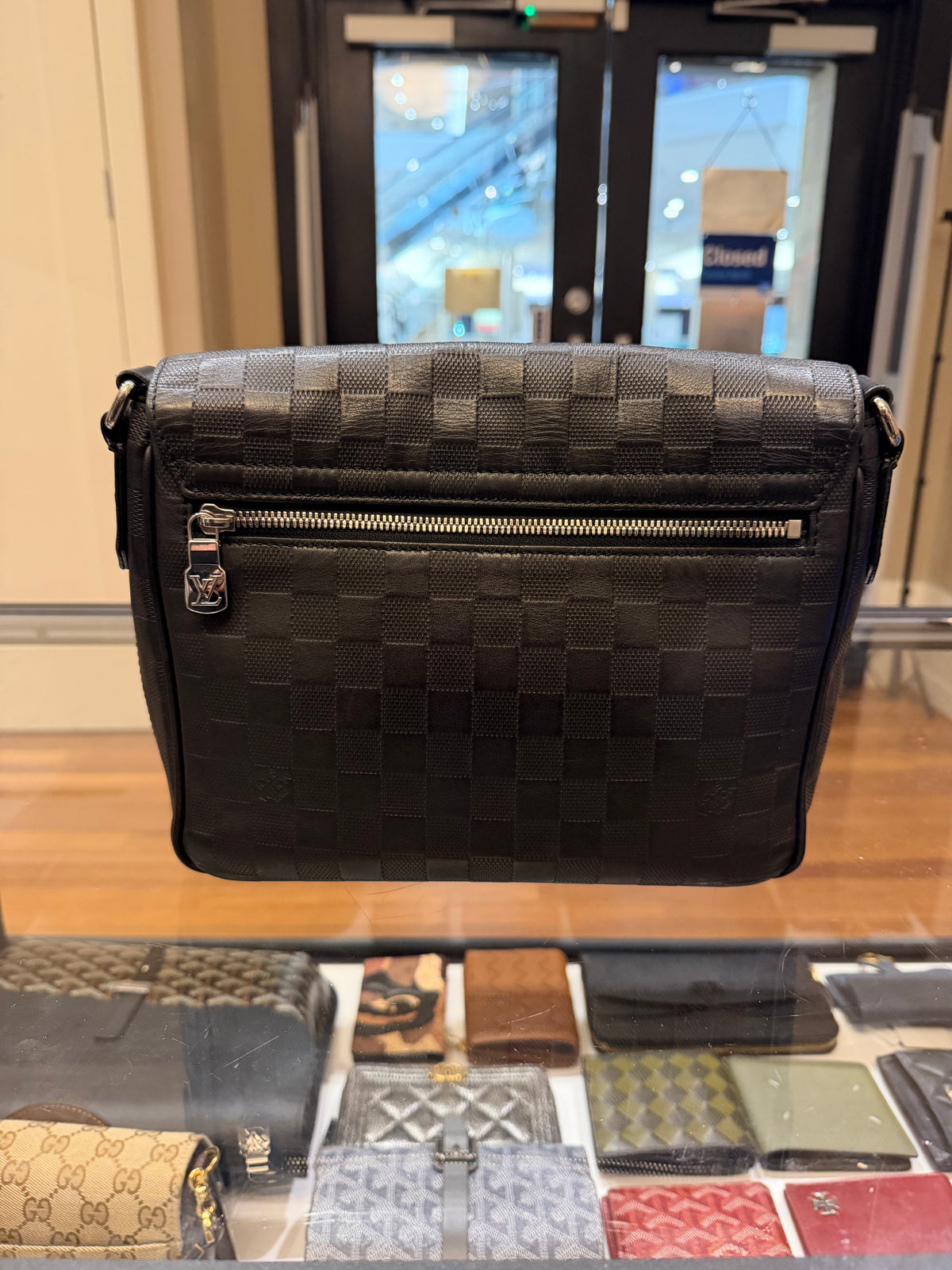 Louis Vuitton Damier Messenger Bag - Black