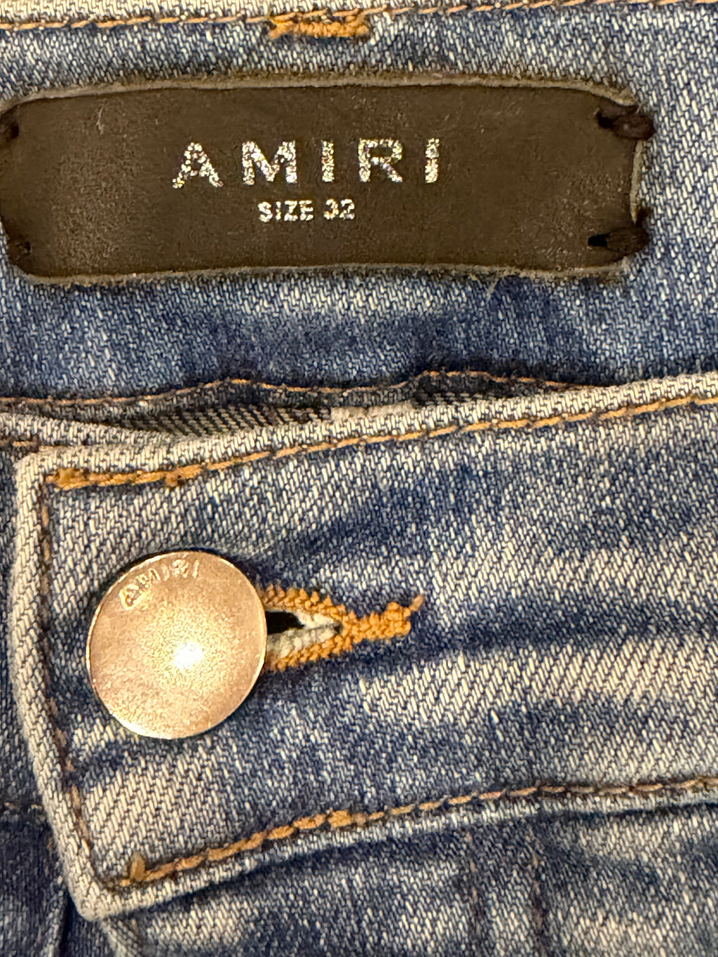 Amiri Flare Straight Jeans - Indigo Wash