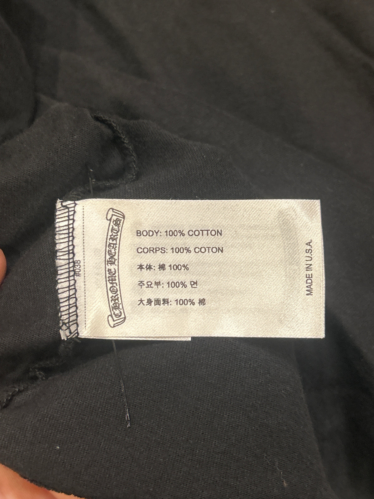Chrome Hearts Neck Logo Pocket Tee - Black/Olive