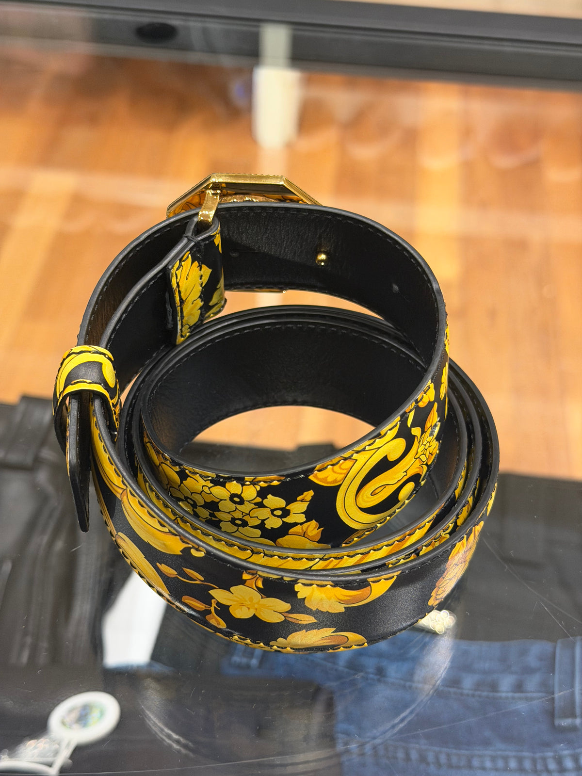 Versace Palazzo Medusa Buckle Leather Belt